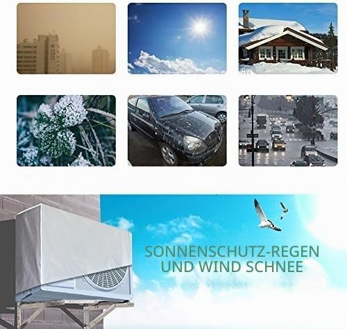 Aussenklimaanlage Abdeckungs wasserdichter Klimaanlagen Staubschutz Klimaanlage Abdeckung Wasserdich