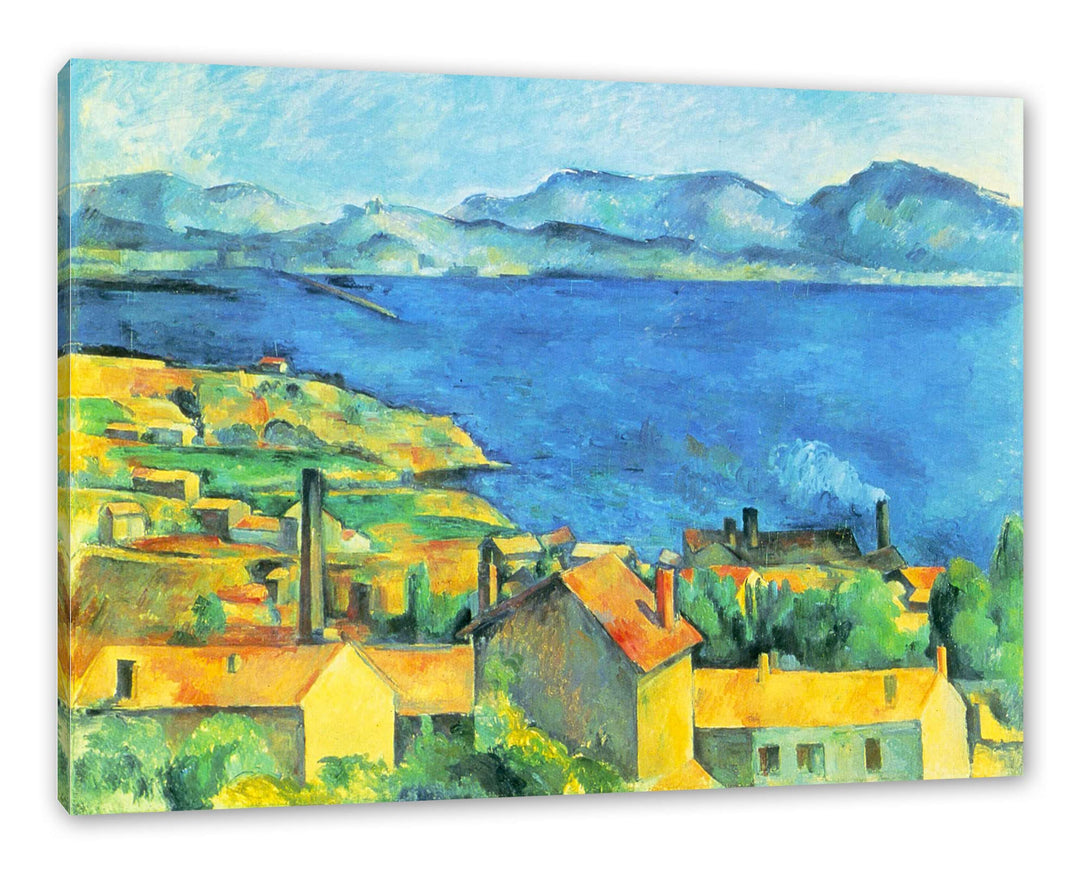 Generisch Paul Cézanne - Die Bucht von Marseilles Blick von L' als Leinwandbild / Grösse: 100x70 cm
