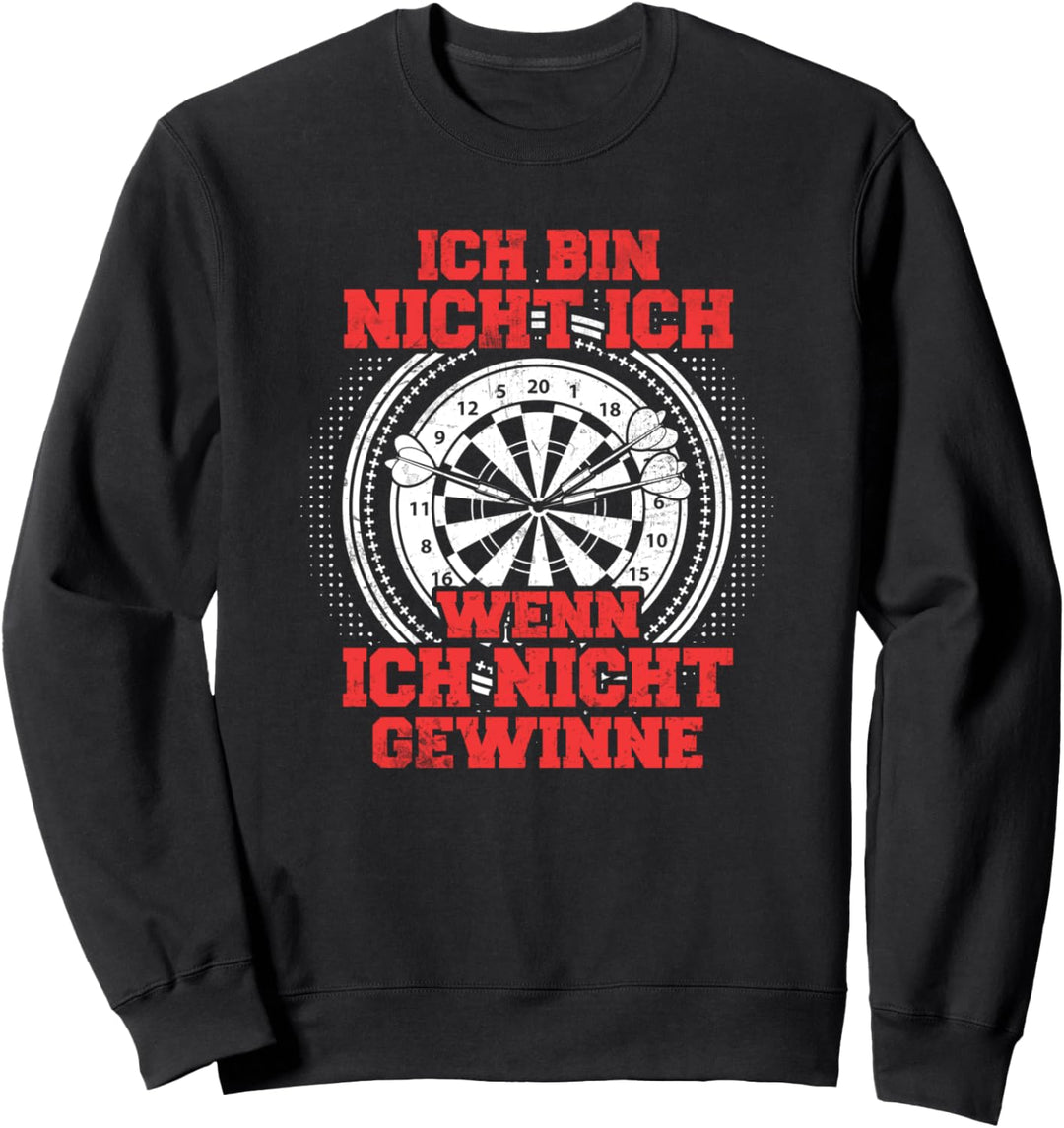 Lustiges Dart Dartboard Dartpfeil Dartsports Spieler Motiv Sweatshirt