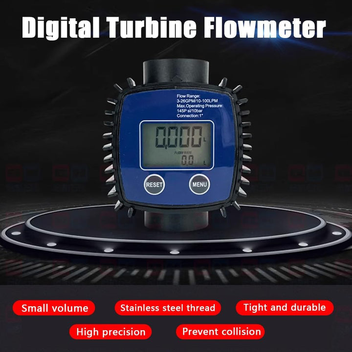 Durchflussmesser Digitalanzeige, Hochpräziser Wasser-Diesel-Durchflussmesser, Durchflussmesser für D