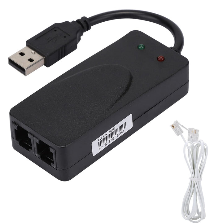 Normales DFÜ Modem, Faxmodem Dual Port USB2.0 56K Externer Modemtreiber für Win 7/Win 8/Win 10/Win X