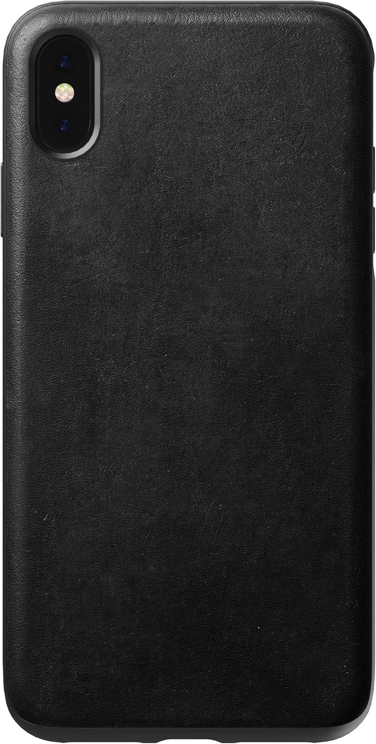 NOMAD NM21T10R00 Rugged Leather Case iPhone XS Max schwarz