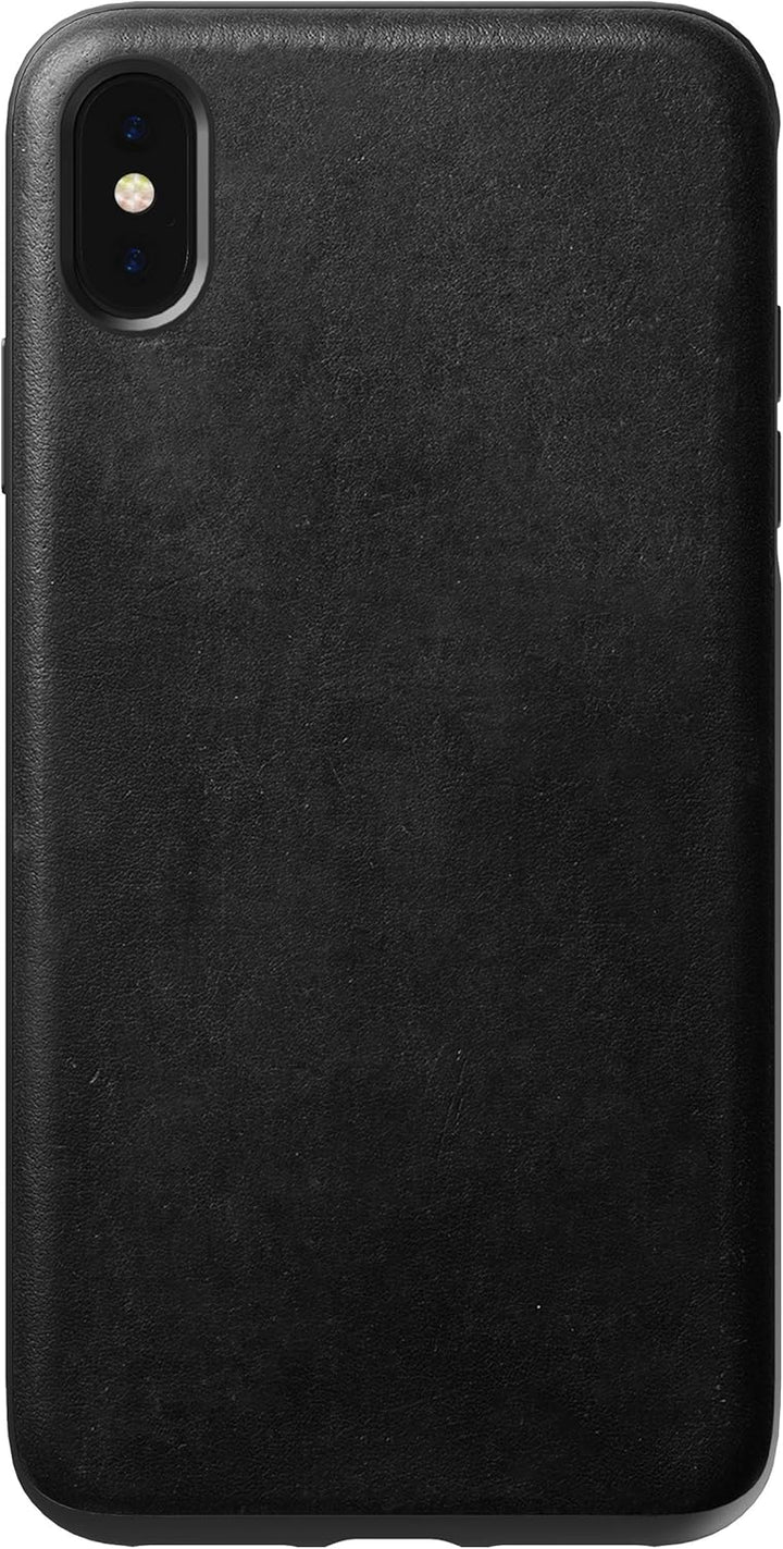 NOMAD NM21T10R00 Rugged Leather Case iPhone XS Max schwarz