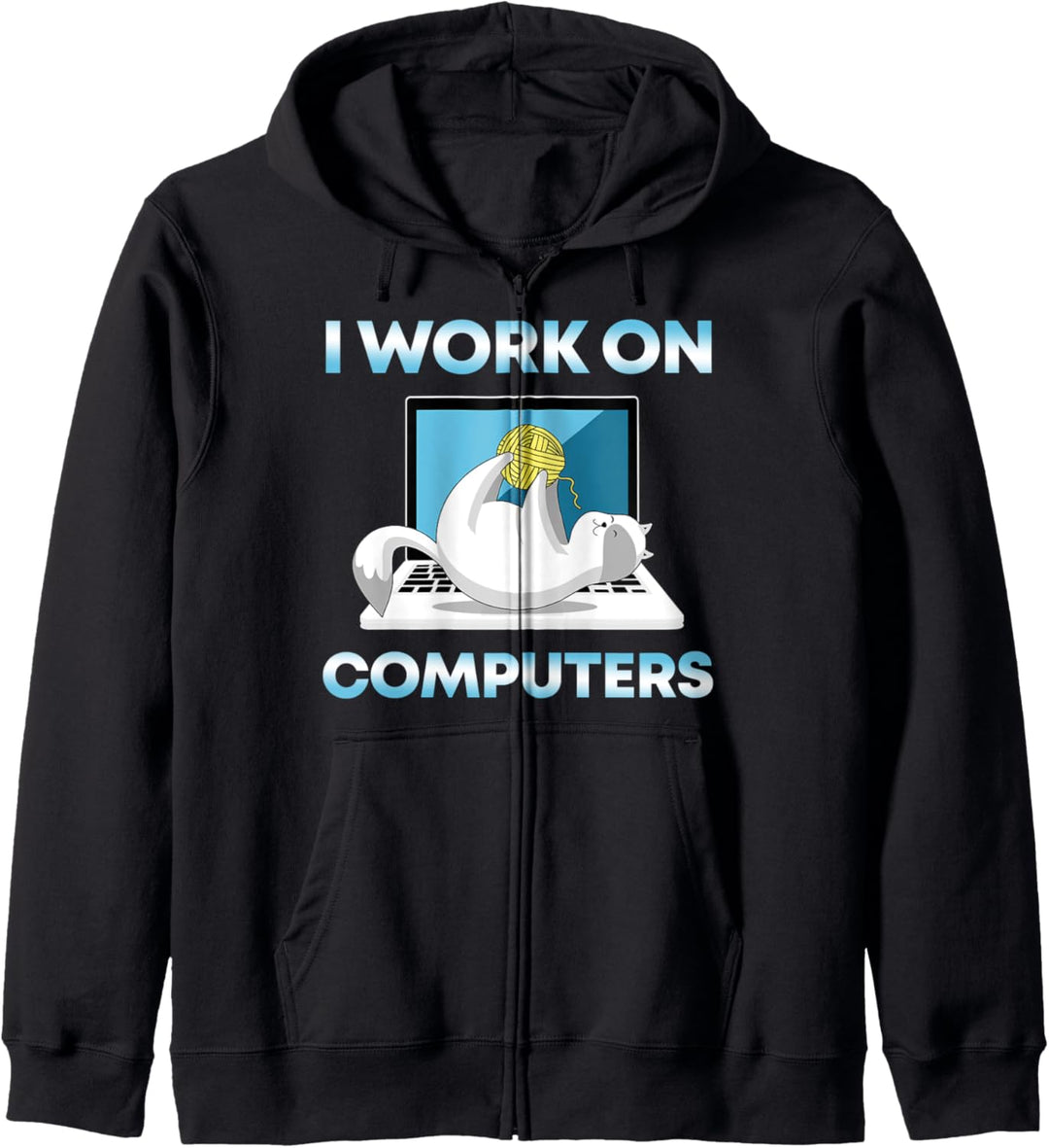 Katzen I Computer I Entwickler I Programmierer Katzen Kapuzenjacke