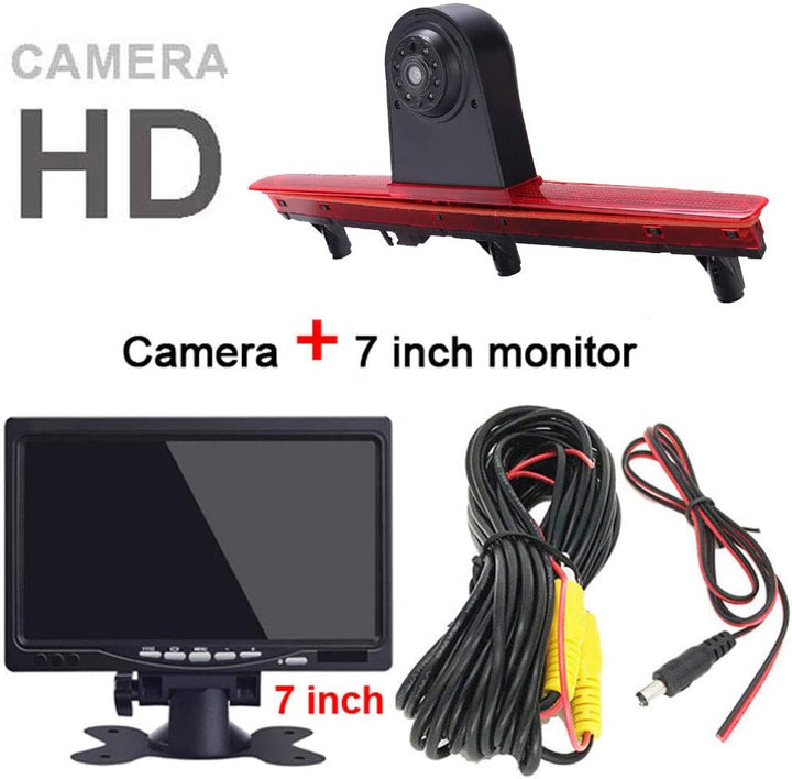 Rückfahrkamera Transporter + 7 Zoll TFT LCD Bildschirm Auto Monitor, Bremsleuchte Auto Dach Rückfahr