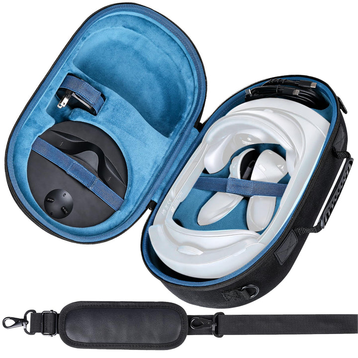Aenllosi Hart Tasche Hülle für Meta Quest Pro/Meta Quest 3 All-In-One VR Headset, nur Tasche (schwar