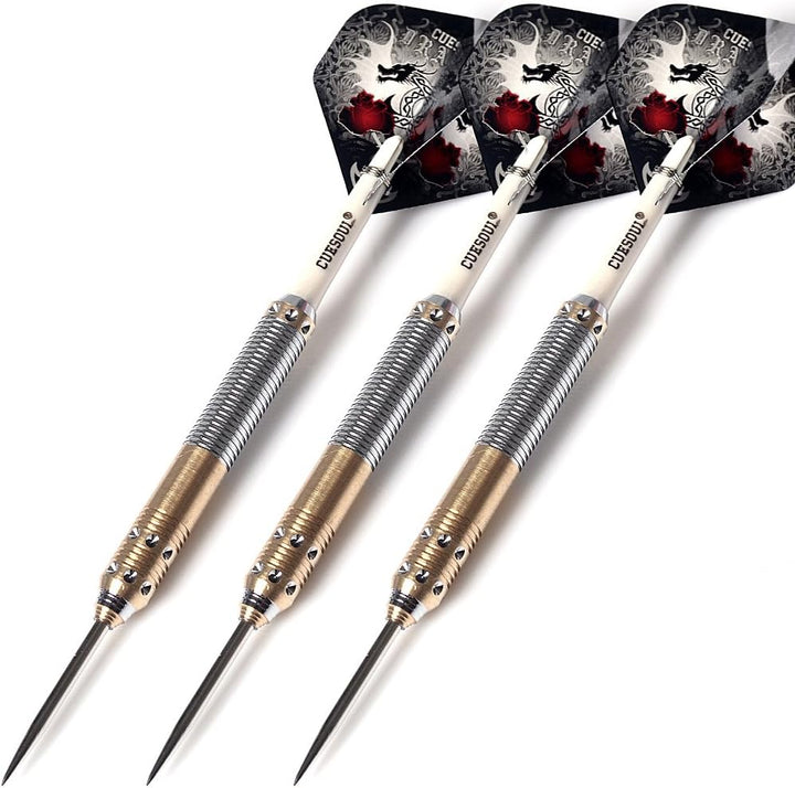 CUESOUL Dragon Deluxe Messing Steel Dartpfeile, 21 Gramm F2306 21 Grams, F2306 21 Grams