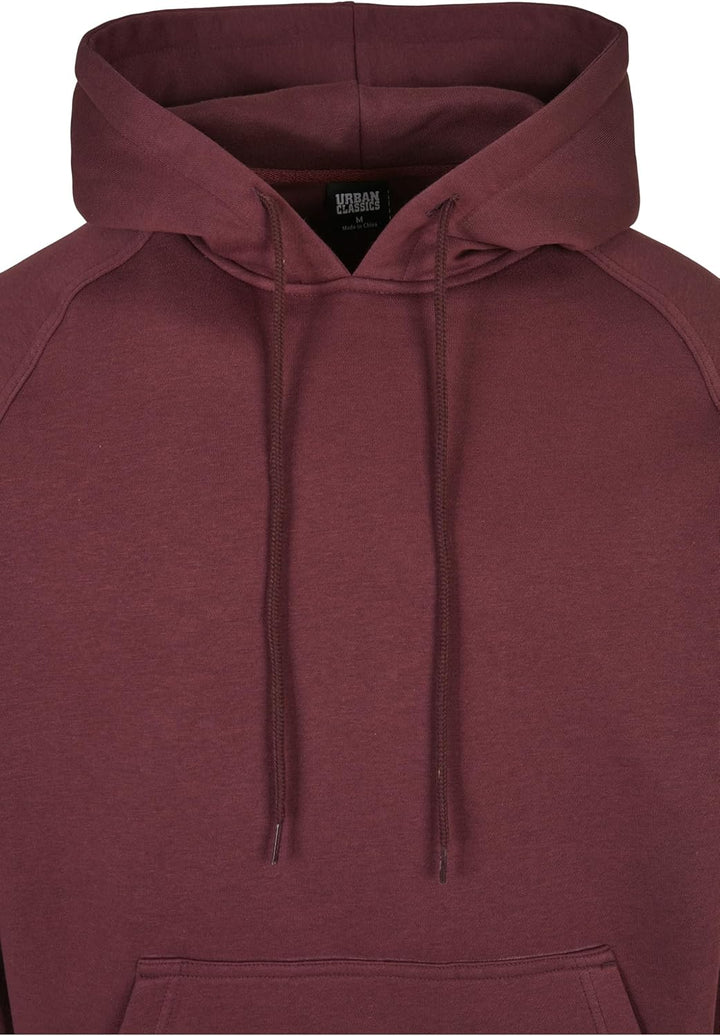 Urban Classics Herren Blank Hoody Kapuzenpullover XS Cherry, XS Cherry