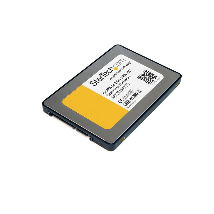 StarTech.com 2,5" SATA auf Mini SATA Adapter - externes mSATA SSD Festplattengehäuse | Volle Länge,