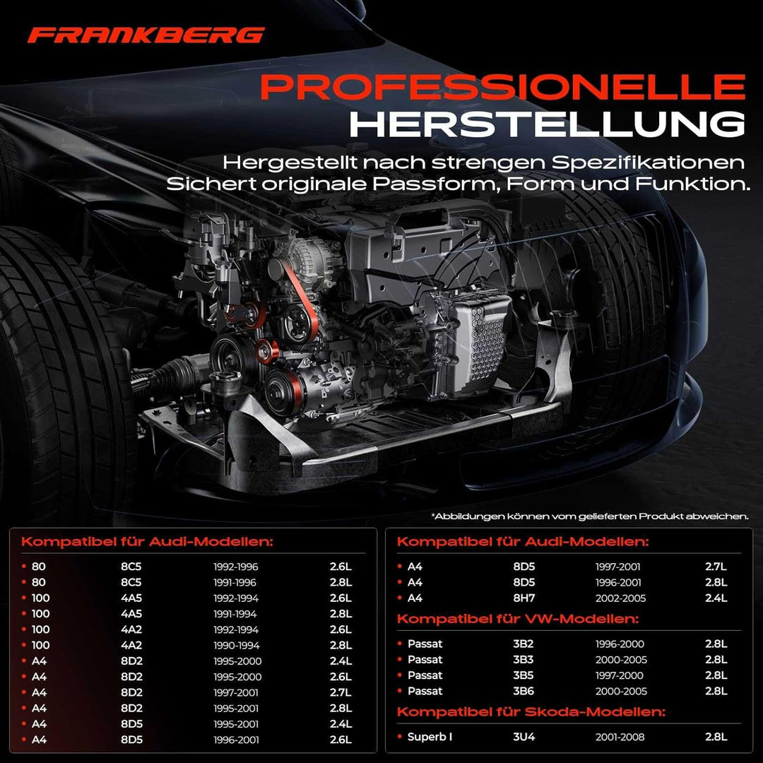 Frankberg Riemenspanner Keilrippenriemen für A4 8D2 B5 A6 4A C4 A8 4D2 4D8 80 100 Allroad Coupe Cabr