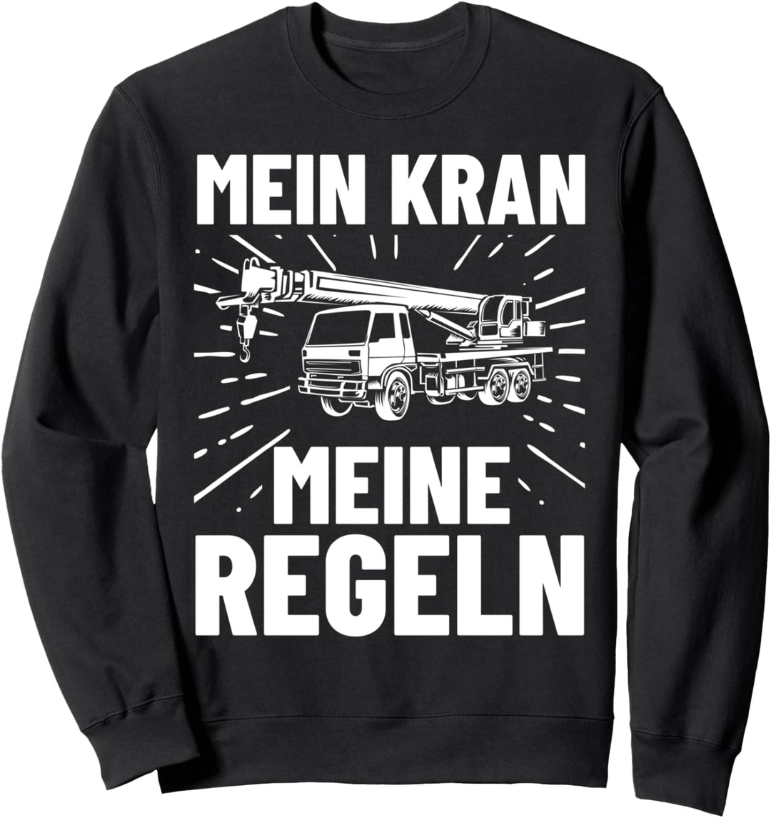 Autokran Autoranführer Bauarbeiter Kostüm Kranführer Sweatshirt