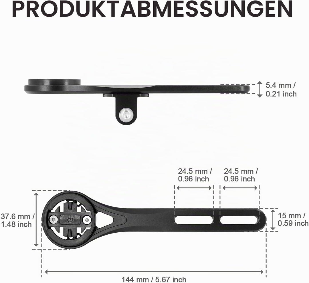 Fahrrad Halterung für Aero Lenker,Aero Integrated Handlebar Out Front Combo Mount Kompatibel mit Gar