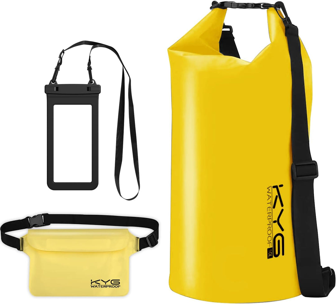 Wasserdichte Tasche mit verstellbarem Schulterriemen, Inhalt 20 l, 3-in-1 Mehrzweckbeutel mit Aufbew