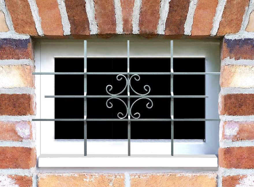 Sixone Fenstergitter Luna 1140 x 690 mm Einbruchsschutz Sicherheitsgitter Feuerverzinkt