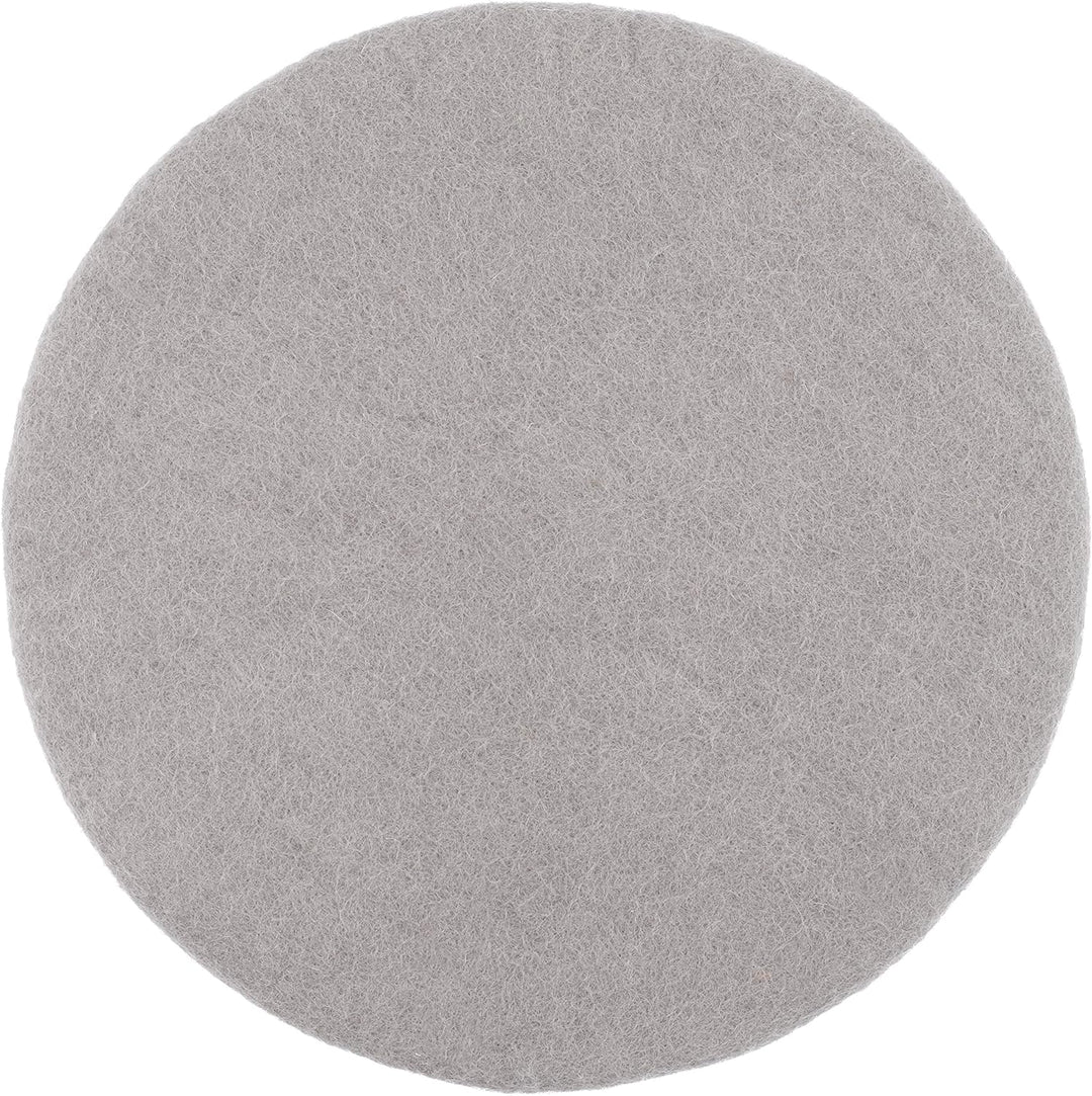 myfelt Flache Filz-Sitzauflage/Stuhlauflage - Luis - rund, 36 cm, Grau, Grau