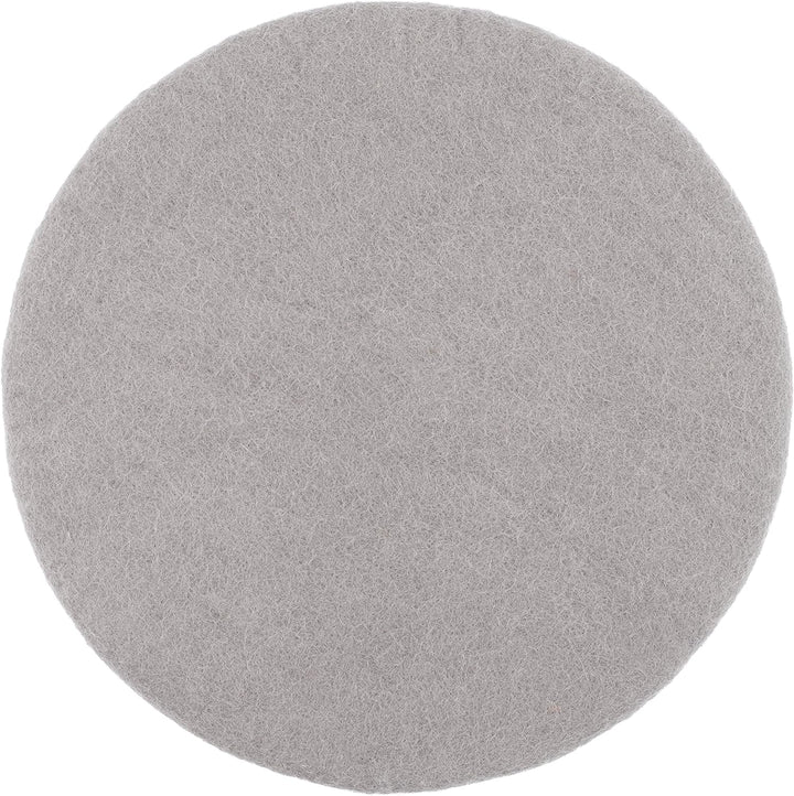 myfelt Flache Filz-Sitzauflage/Stuhlauflage - Luis - rund, 36 cm, Grau, Grau