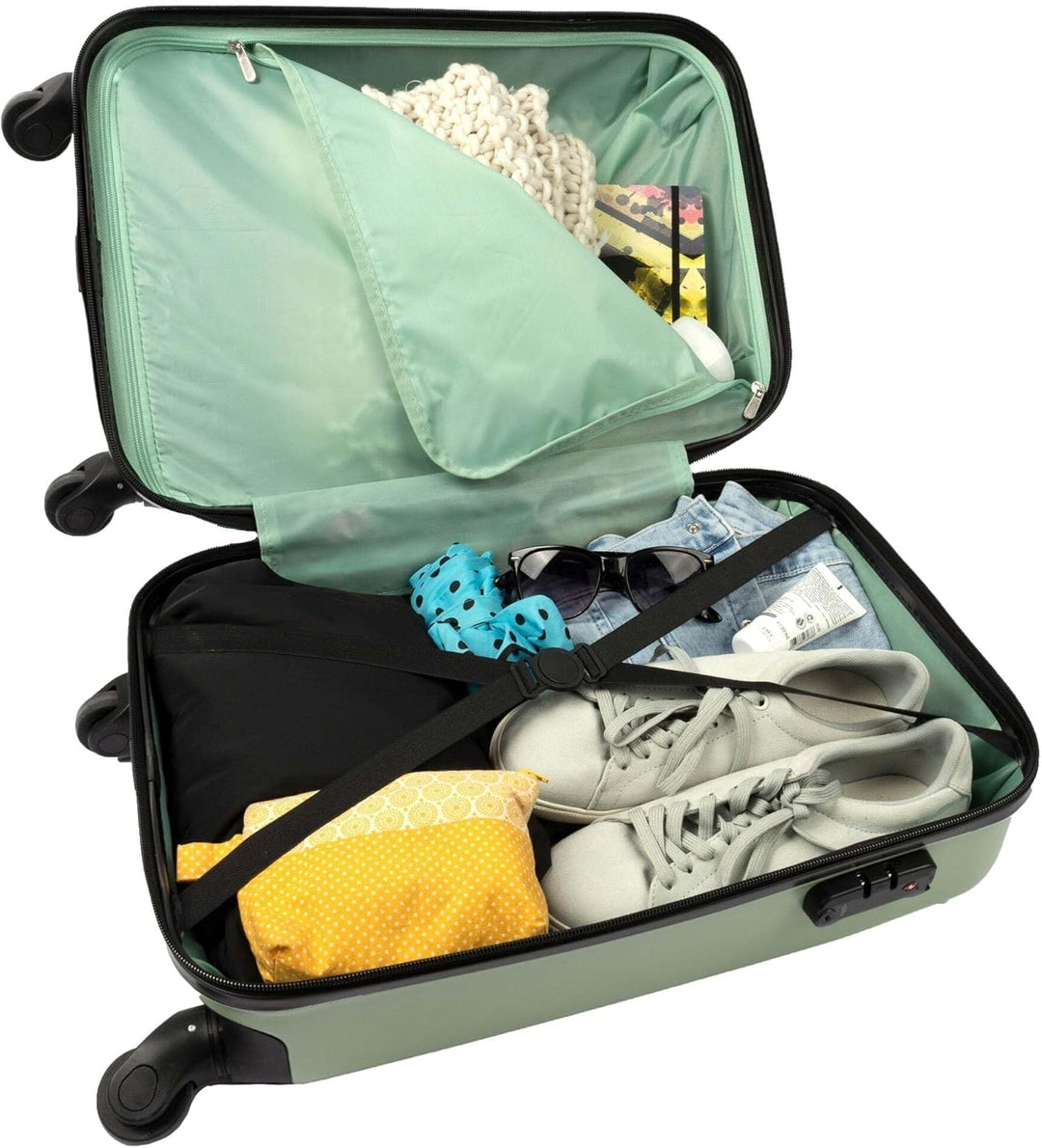 Undercover Kinder Hartschalen Trolley Handgepäck, 4 Rollen, 21 x 56 x 35 cm - 36 l, Motiv: The Child
