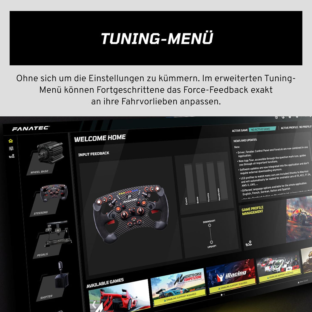 Fanatec Sim Racing CSL DD QR2 Wheel Base – 5 Nm Direct Drive Base, dynamisches Force Feedback, aus d