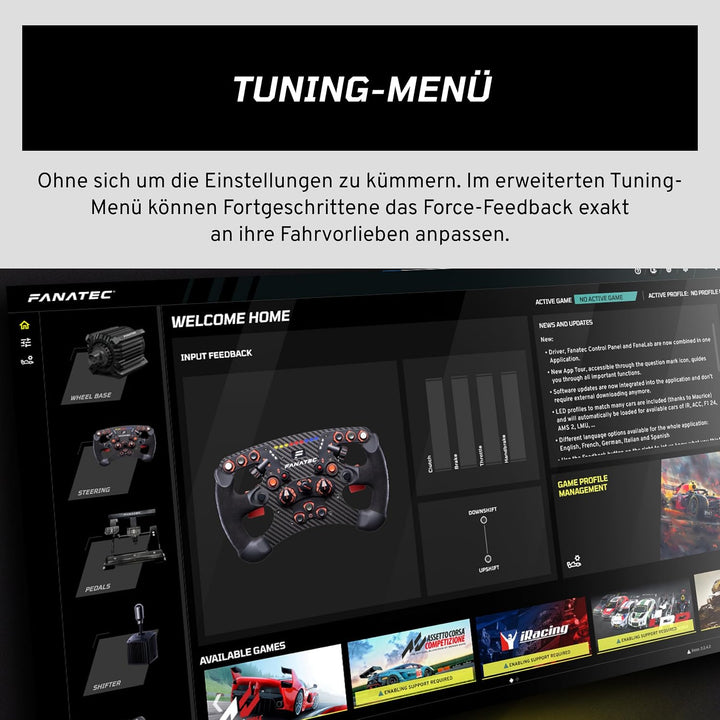 Fanatec Sim Racing CSL DD QR2 Wheel Base – 5 Nm Direct Drive Base, dynamisches Force Feedback, aus d