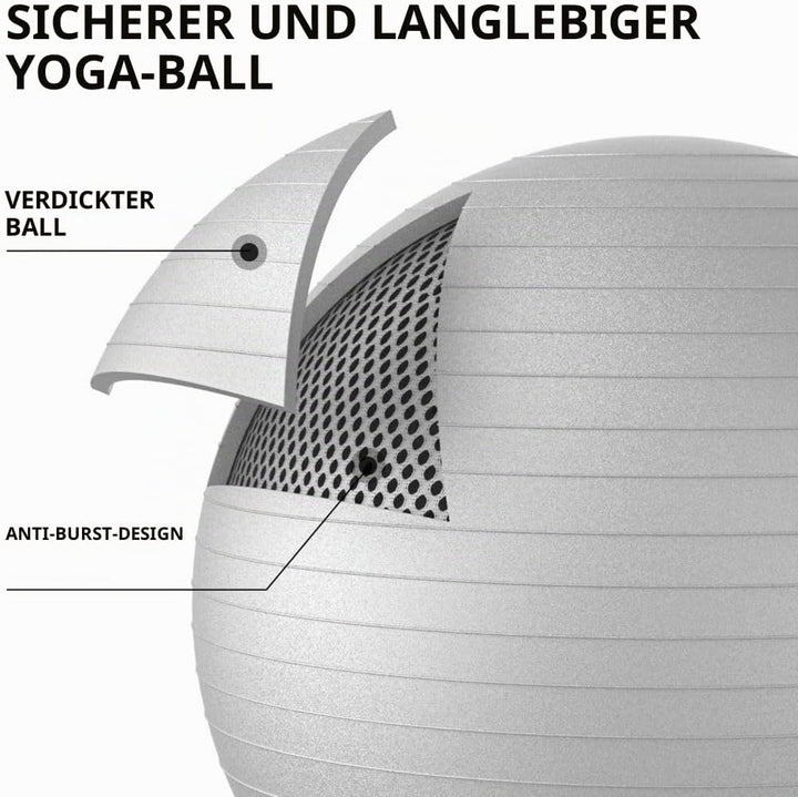 PROIRON Gymnastikball Pezziball Sitzball Trainingsball Fitnessball & Balance für Core-Training mit P