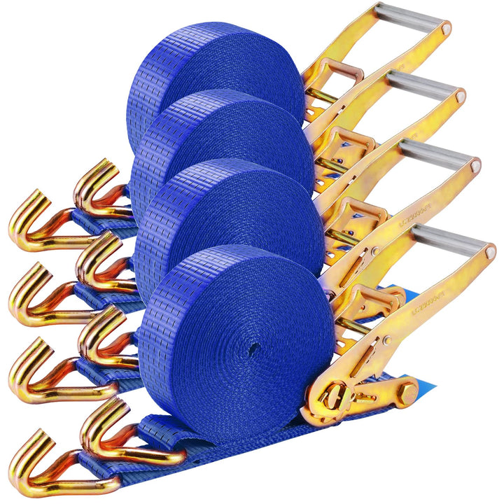 Schwerlast 5000kg Spanngurte mit Ratsche und Haken,4 Stück Spanngurt 9m,Zurrgurte,50mm breit,Ratsche