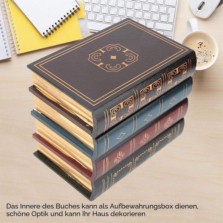 Hztyyier Buchattrappe Aufbewahrungsbox, Bücherbox Vintage Aufbewahrungsbox Innenministerium Regal De