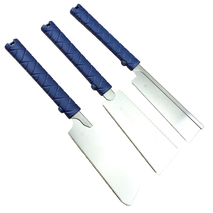 Kompakte japanische Sägemesser von Goyokucho, 3er Set, 180 mm