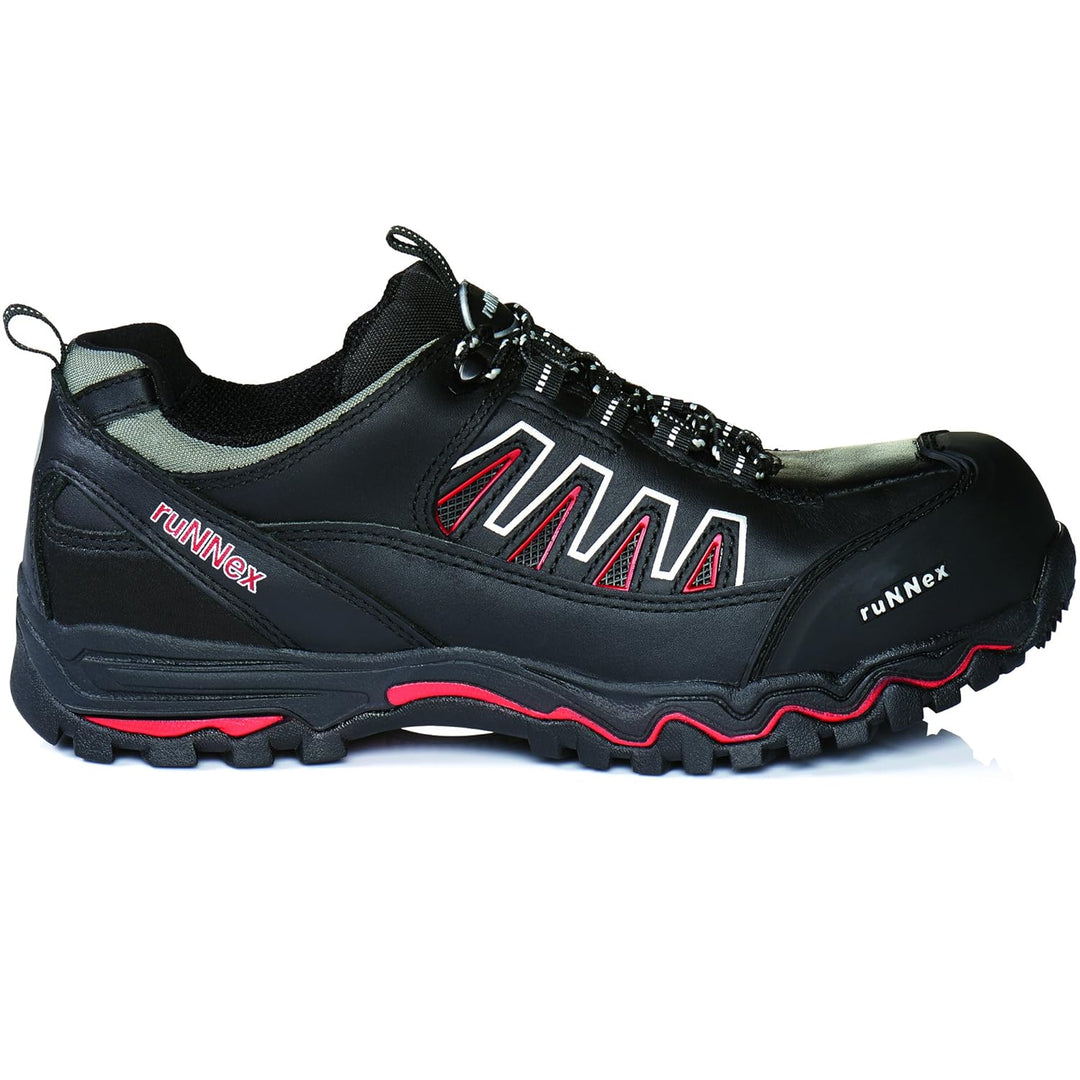 ruNNex Sicherheitsschuhe S3 LightStar extra leichte Halbschuhe Grösse 44, schwarz, 5320, 44