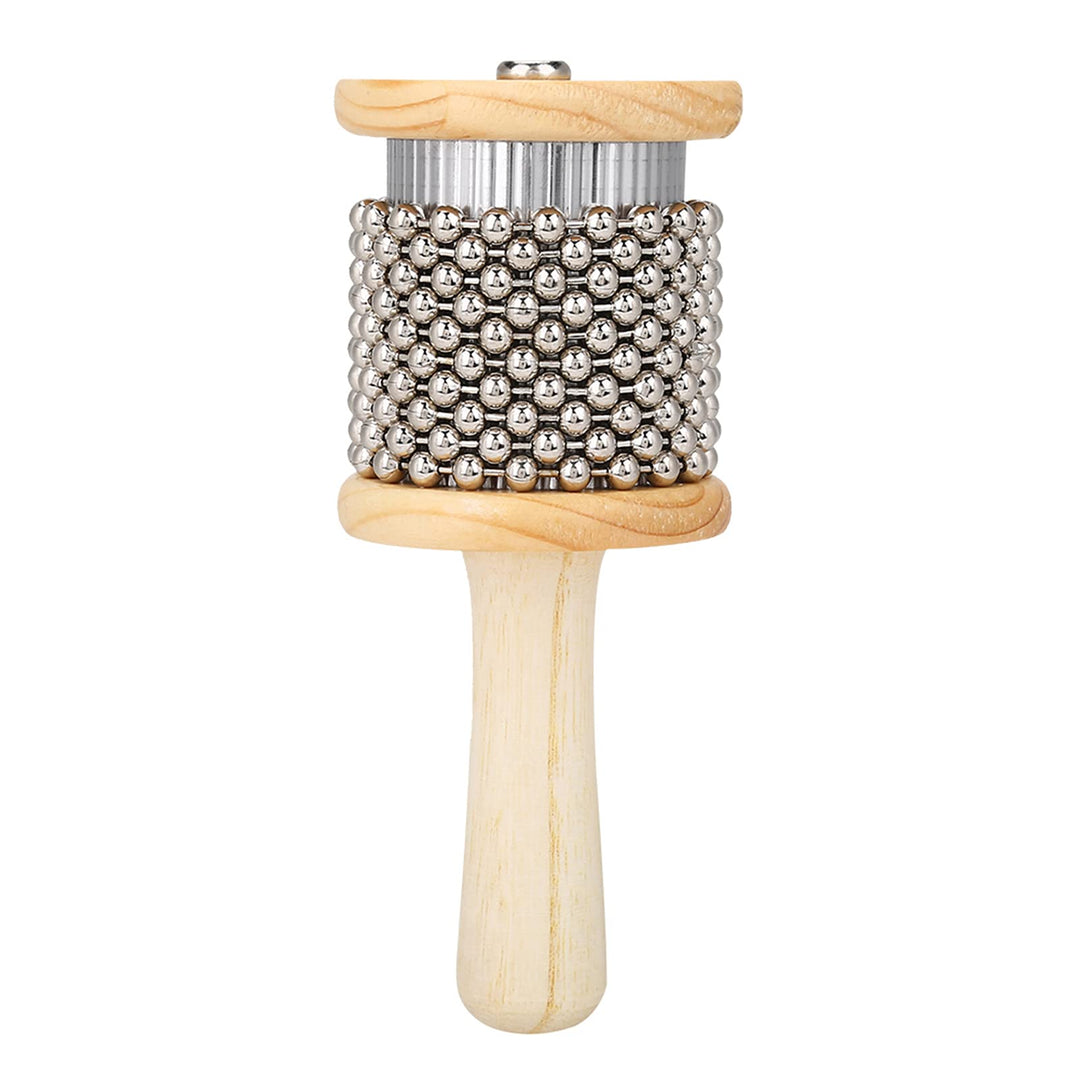 Hölzernes Cabasa Mini Cabasa Musikinstrument Hand Shaker Percussion Instrument mit Metallperlen