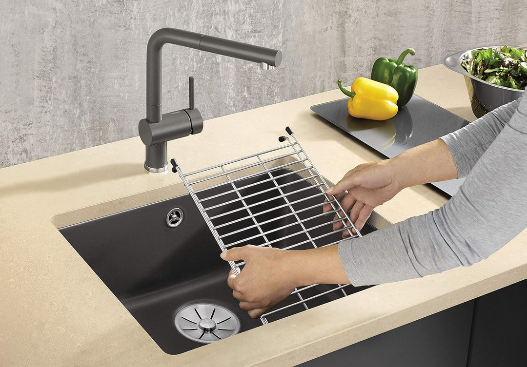 BLANCO Beckengitter | Edelstahl | 384 x 252 mm | Passend zu allen Silgranit Spülen und Becken