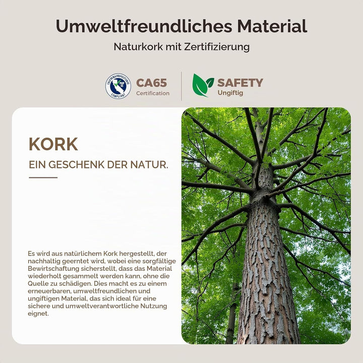 Sportneer Balance Board Set aus Naturkork mit Tasche – Fusstrainer &amp; Gleichgewichtstrainer für Fusss
