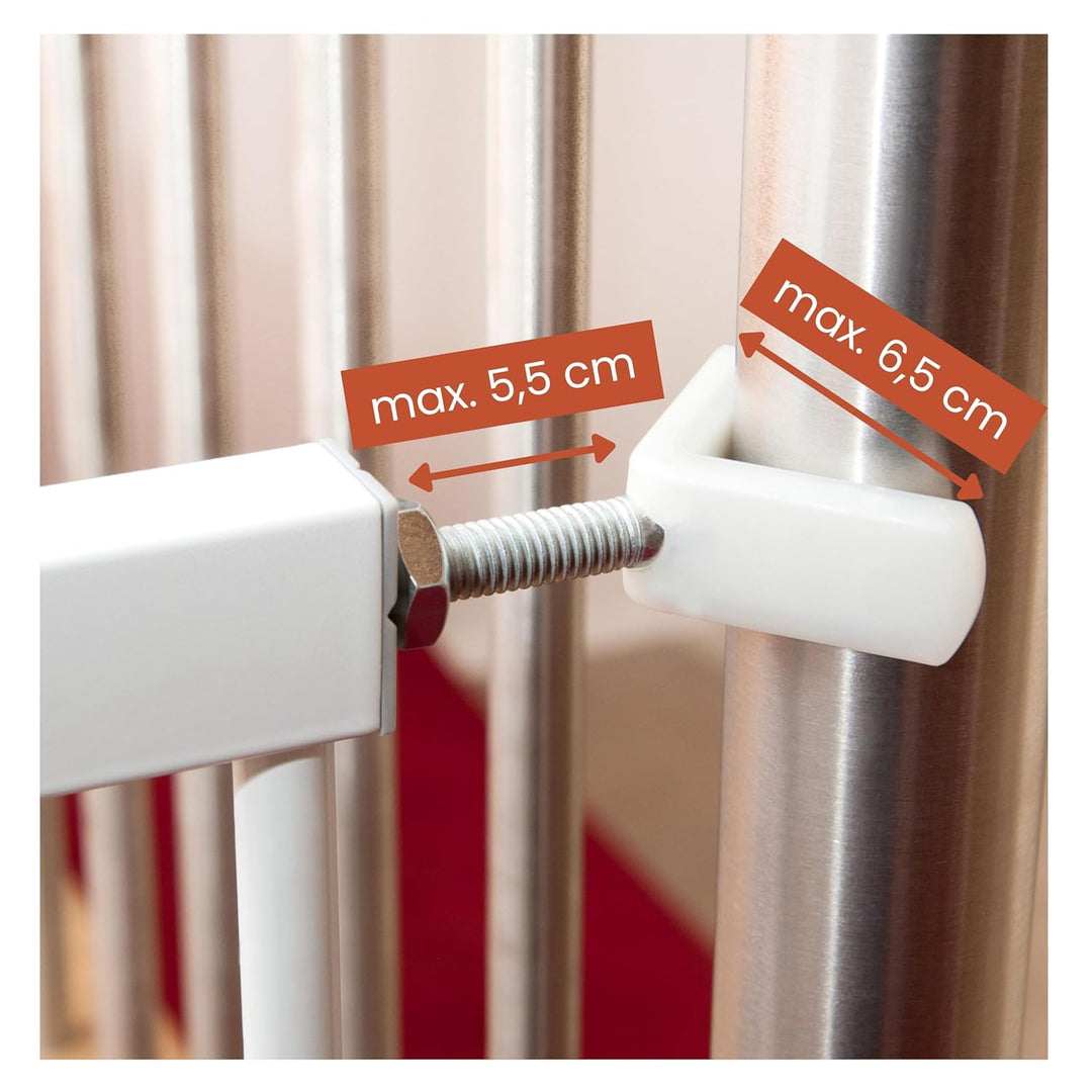 Hauck Y Spindel zur Befestigung von Kindergitter and Treppengeländern, 11 cm Gewindelänge / 10 cm Du