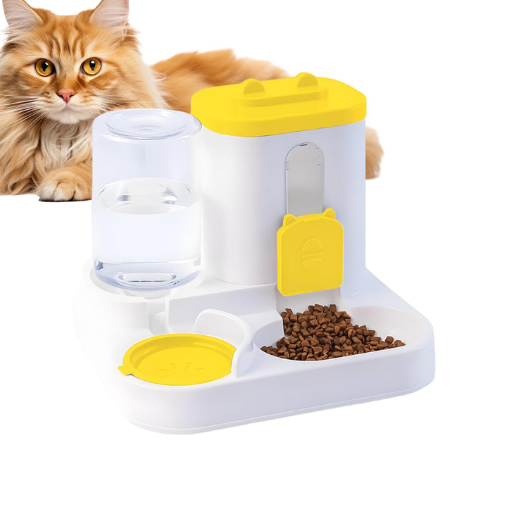 Automatischer Katzenfutterspender Und Wasserspender - 2 In 1 Automatischer Haustierfutterspender,Aut