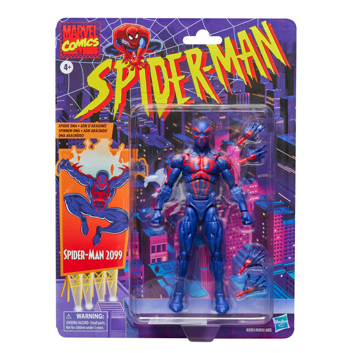 Marvel Legends Series Spider-Man 2099, Retro Comics Action-Figur zum Sammeln, Skala 15 cm, Rot und B