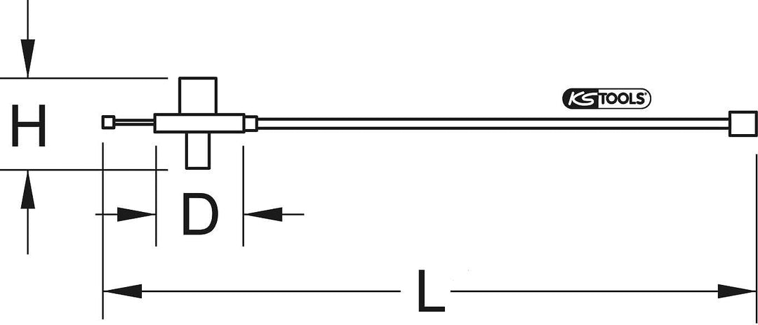 KS Tools 516.1198 3/4" Drehwinkelmessscheibe, Kralle 3/4" Kralle, 3/4" Kralle