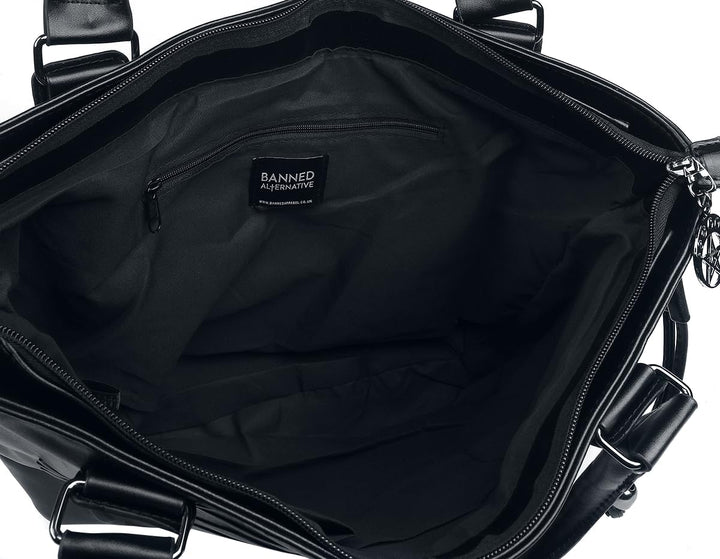 Banned Alternative Skeleton Bag Frauen Handtasche schwarz Fashion & Style, Rockabilly, Romantik Einh