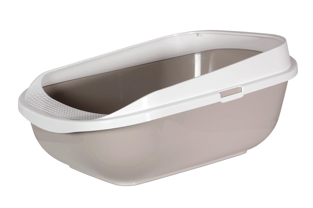 Karlie Katzentoilette mit Rand 57x43x25,5 cm, grau, 57x43x25,5 cm