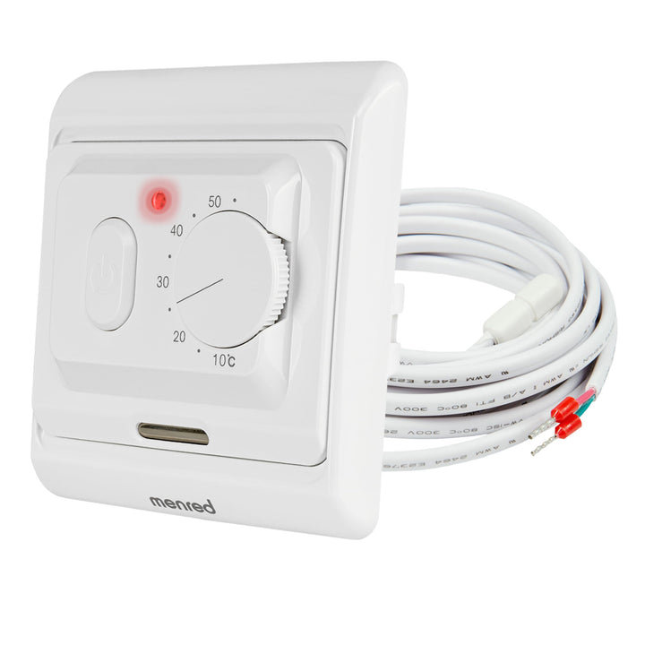 E71 analog Thermostat Unterputz Raumregler für elektrische Fussbodenheizung & NC-Stellantriebe einfa