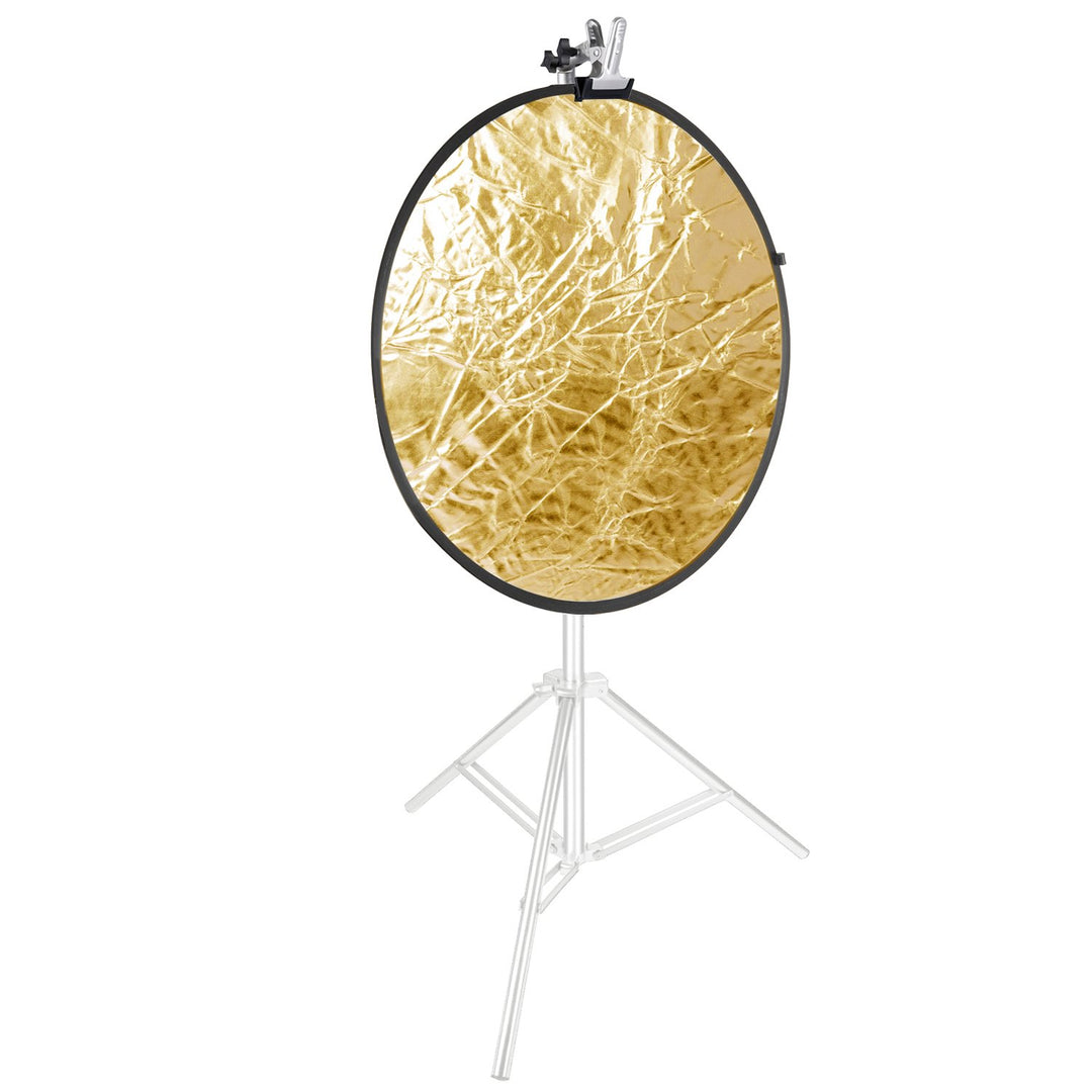 Neewer Fotografie 5-in-1 Multi-Lichtreflektor (110cm) mit hochwertiger metallischer Klemmhalter für