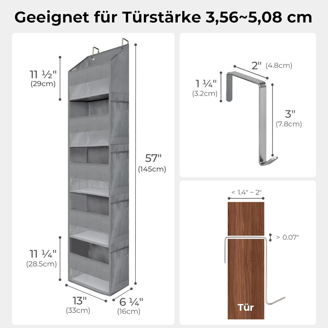 GRANNY SAYS Hängeorganizer Tür mit 5 Fächern, Packung mit 1 hinter der Tür hängenden Speicherorganis