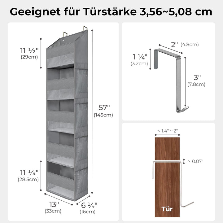 GRANNY SAYS Hängeorganizer Tür mit 5 Fächern, Packung mit 1 hinter der Tür hängenden Speicherorganis