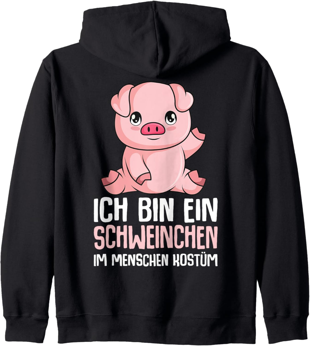 Schwein Schweinchen Mädchen Jungen Kinder Schweine Kapuzenjacke