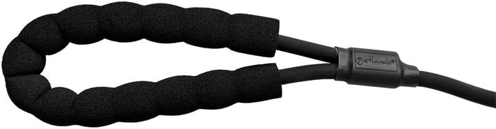 Petlando PVC-Trekkingleine schwarz rund 5 m /0,8 cm Durchmesser mit Handschlaufe, extrem robust