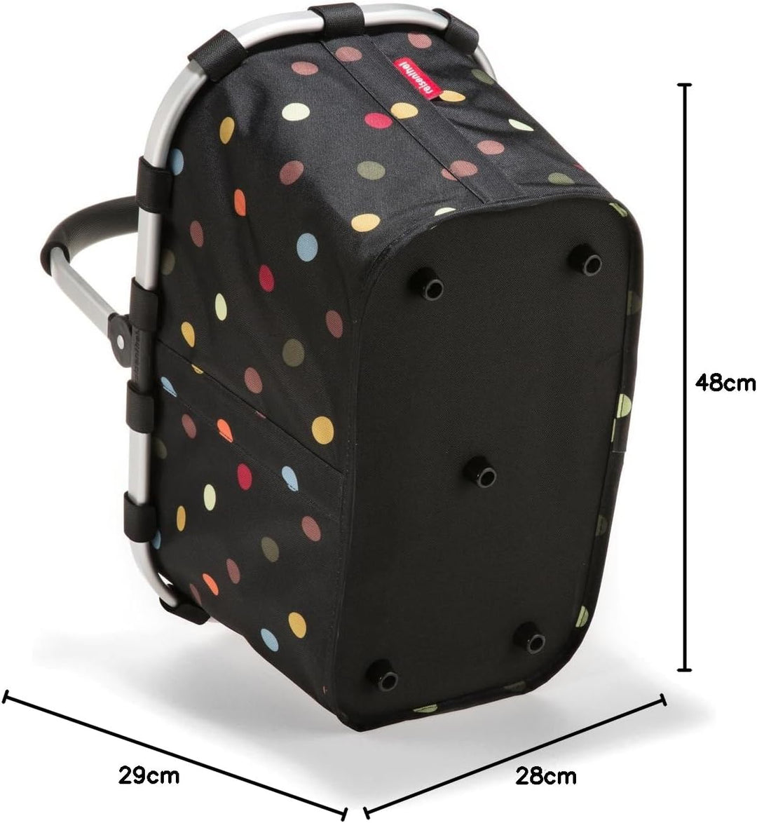 reisenthel Carrybag dots - Stabiler Einkaufskorb mit viel Stauraum und praktischer Innentasche – Ele