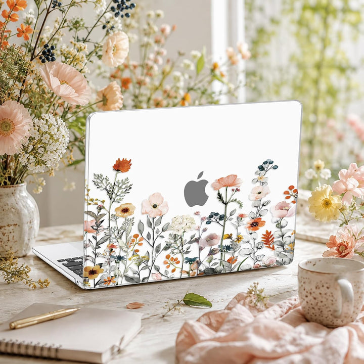 MOSISO Kompatibel mit MacBook Air 13 Zoll Hülle M4 M3 M2 2025 2024-2022 A3240 A3113 A2681, Gartenblu