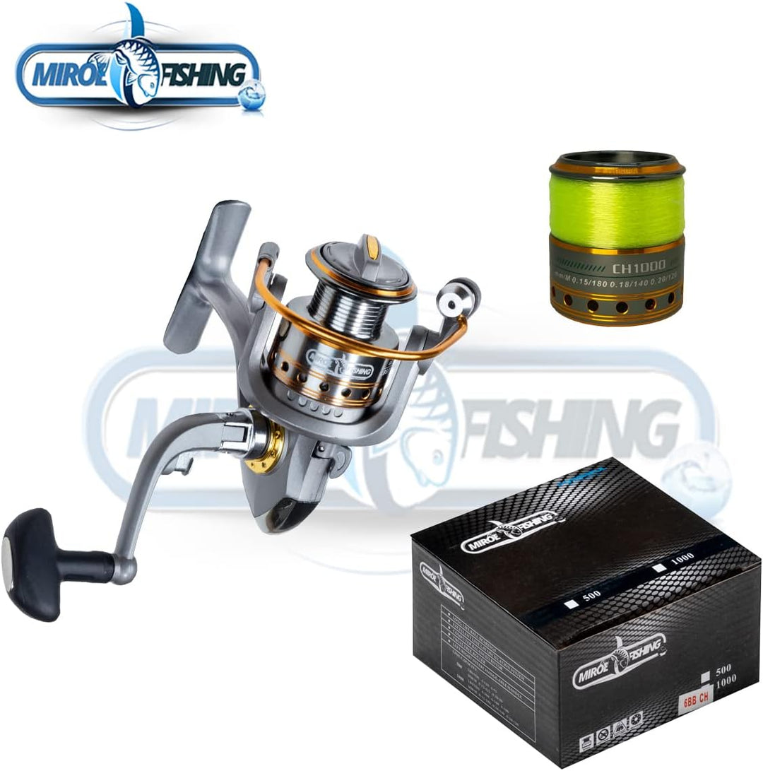 MiRoeFishing Angelset komplett Ready to Fish Allround Angelcombo inkl. Angelrute Rolle Schnur Angelb