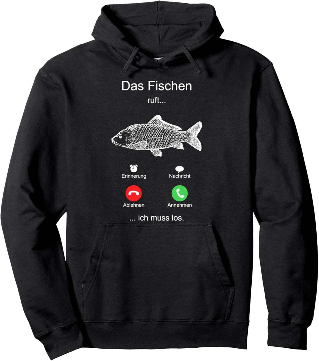 cooles "Das Fischen ruft..." Angel Shirt Geburtstag Geschenk Pullover Hoodie