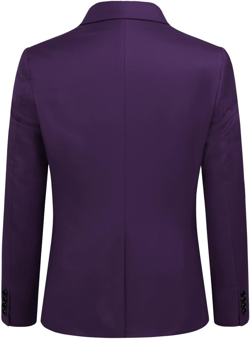 YOUTHUP Anzug Herren 3 Teilig Anzüge Slim Fit 2-Knopf Herrenanzug Modern Formell Sakko Weste Hose fü