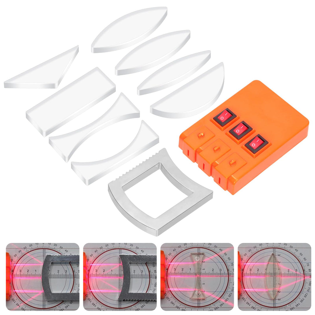 Tanstic 11Pcs Physik Optisches Experiment Set Physikalische Optik Set Lichtquelle Lehre Demonstratio
