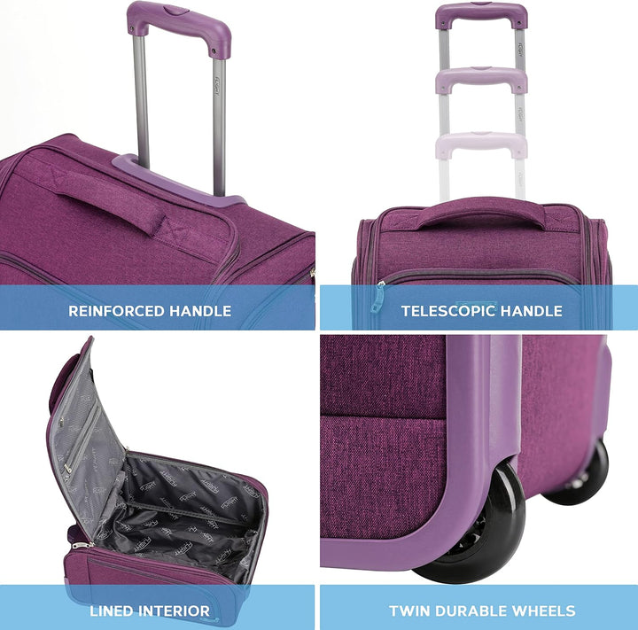 Flight Knight easyJet Underseat Carry On Non Priority Approved Handgepack Koffer - 2 Rader - Ultra L